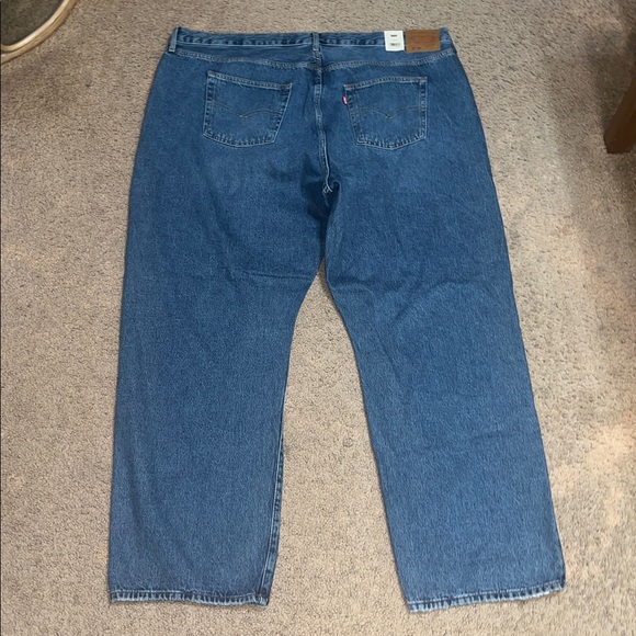 Levi's 501 ‘90s Rigid Loose Straight Leg Jean Not My News Channel Blue 22W‎ - Picture 7 of 10